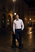 Mens Pink Twill Spread Collar Dress Shirt