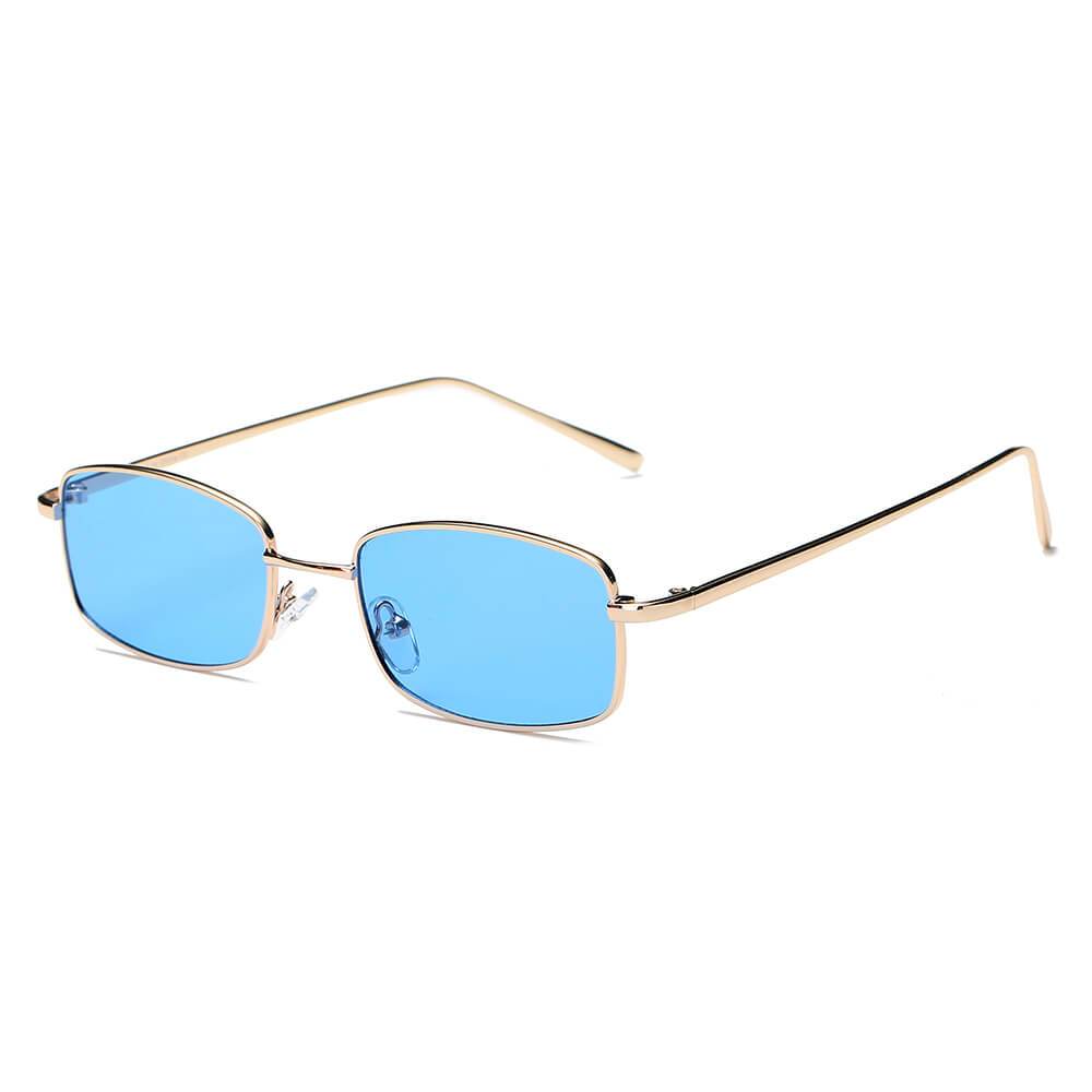 GARNER Retro Vintage Slim Rectangle Sunglasses