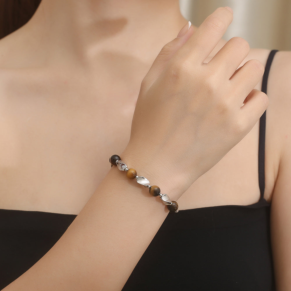 Stainless Steel Bead Retro Fashion Bracelet