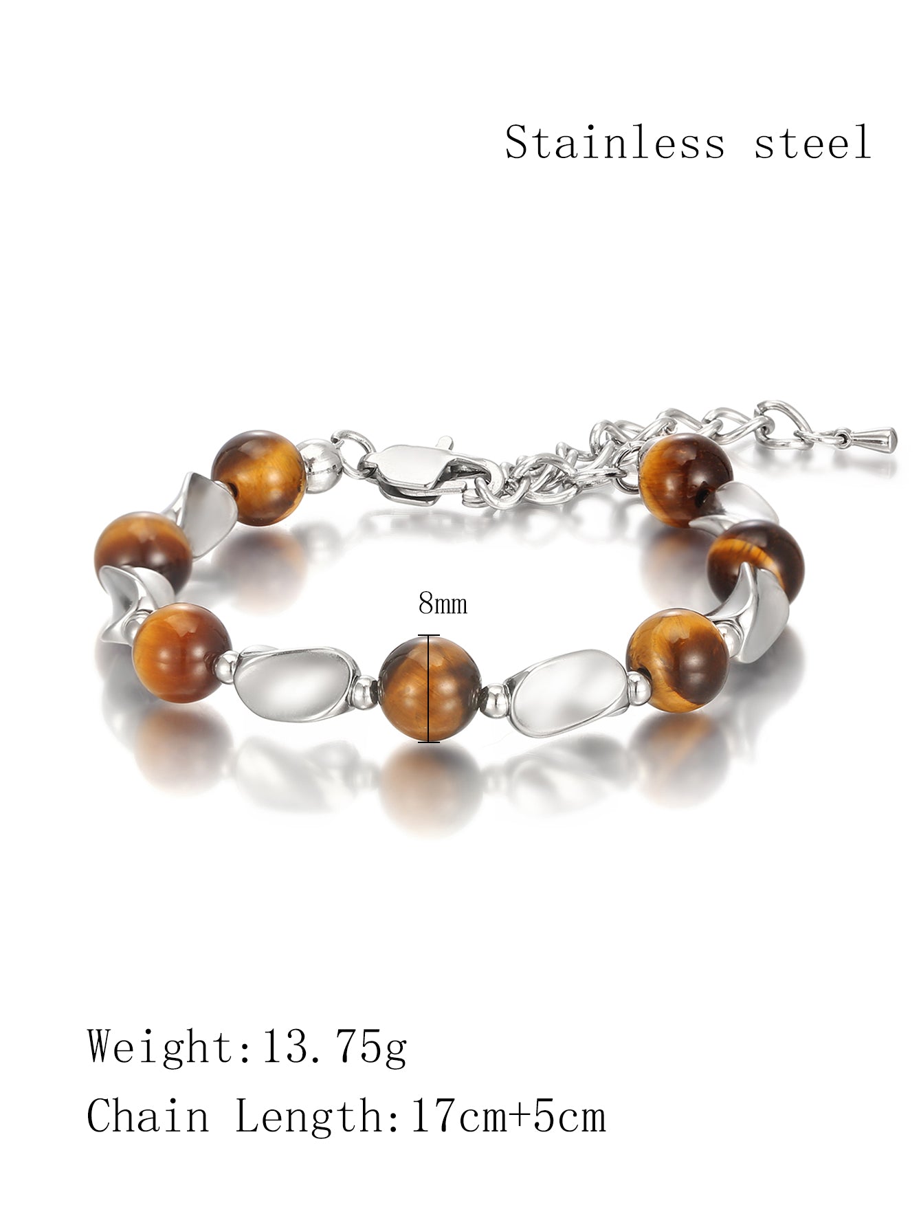 Stainless Steel Bead Retro Fashion Bracelet