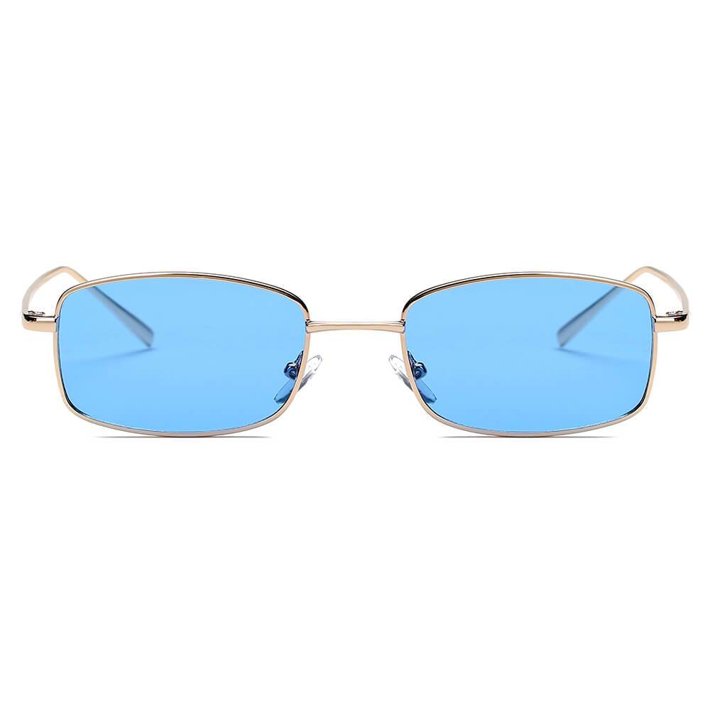 GARNER Retro Vintage Slim Rectangle Sunglasses