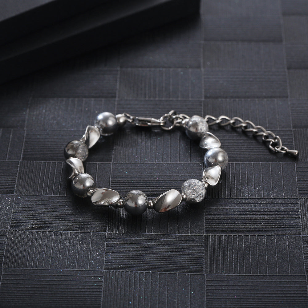 Stainless Steel Bead Retro Fashion Bracelet